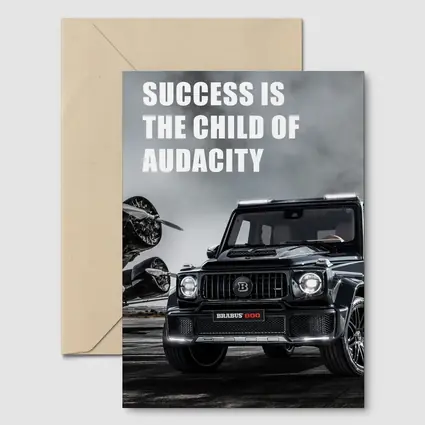 Brabus G Wagen Success Audacity Quote Art