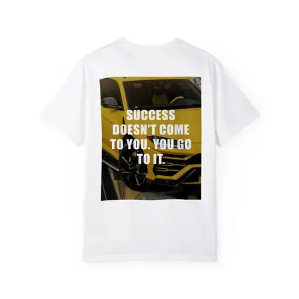 Success Quote Yellow Lamborghini Urus Car