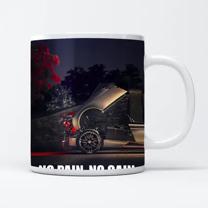 Pagani Huayra Night Motivational Quote Art
