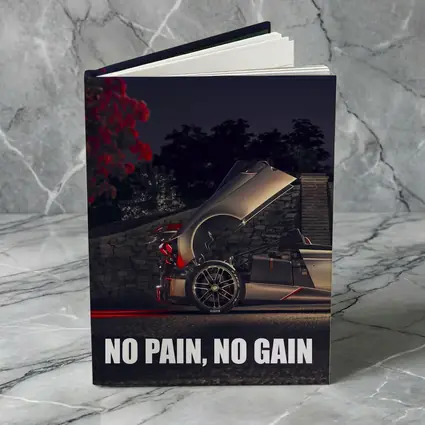 Pagani Huayra Night Motivational Quote Art