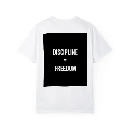 Discipline Equals Freedom Bold Black Typography