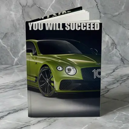 Bentley Continental GT Green Motivational Quote Art