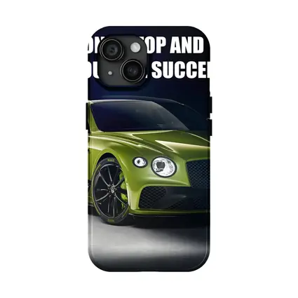 Bentley Continental GT Green Motivational Quote Art