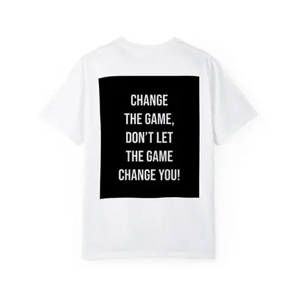 Change The Game Motivational Quote Black