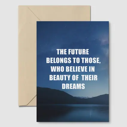 Future Belongs To Those Who Dream Quote