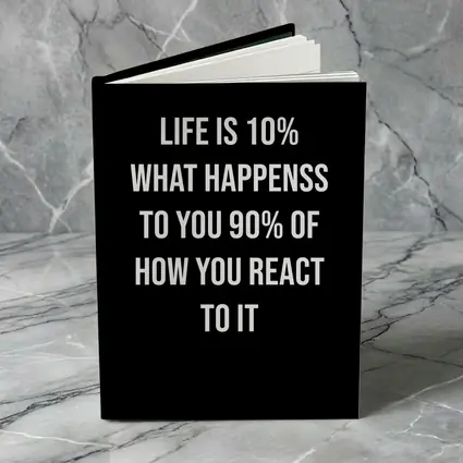 Life Is Ten Percent Reaction Motivational Quote