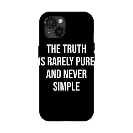 The Truth Is Rarely Pure Quote Black
