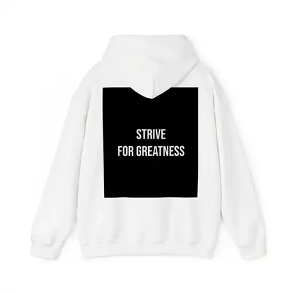 Strive For Greatness Bold Black Motivational Print