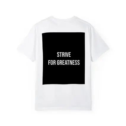 Strive For Greatness Bold Black Motivational Print