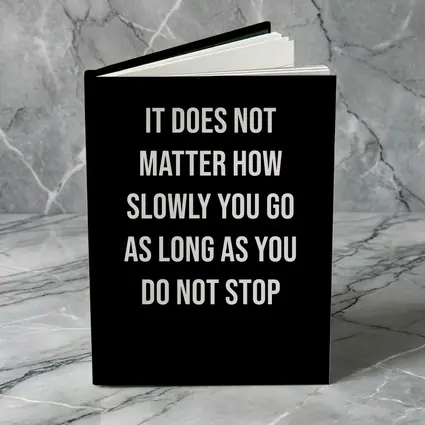 Do Not Stop Motivational Quote Black Background