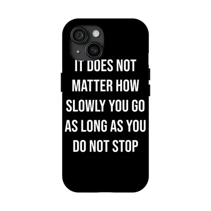 Do Not Stop Motivational Quote Black Background
