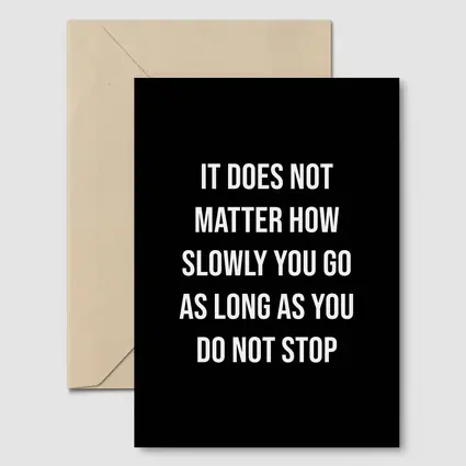 Do Not Stop Motivational Quote Black Background
