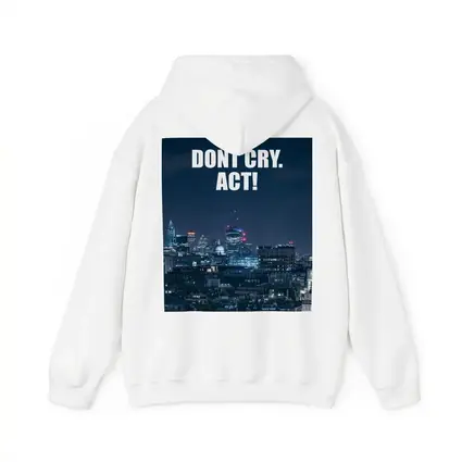 Dont Cry Act Quote City Night Skyline
