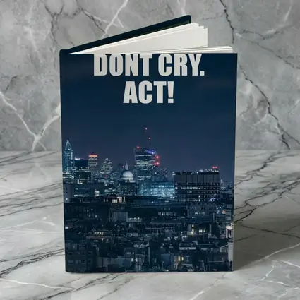 Dont Cry Act Quote City Night Skyline