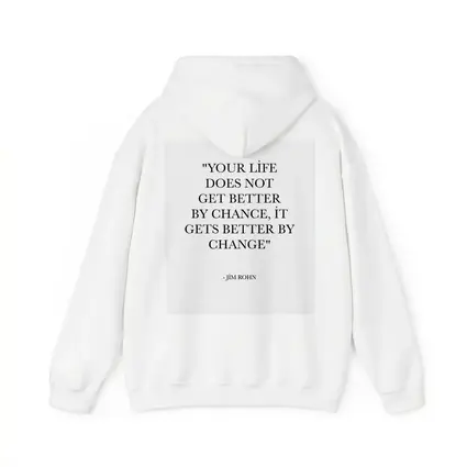 Jim Rohn Life Change Quote Black White