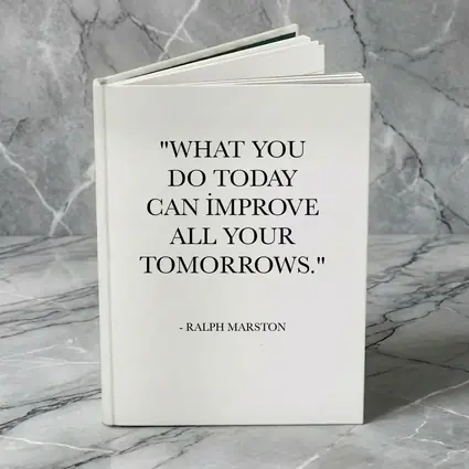 Ralph Marston Quote Black White Minimal Art