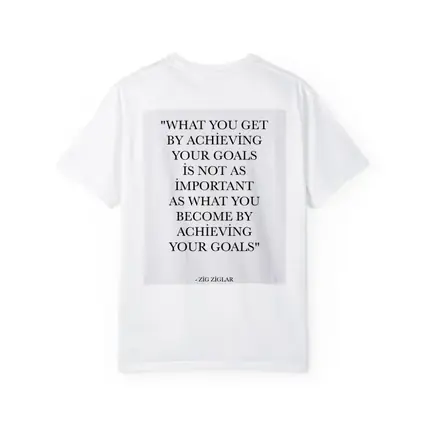 Zig Ziglar Goals Quote Black White