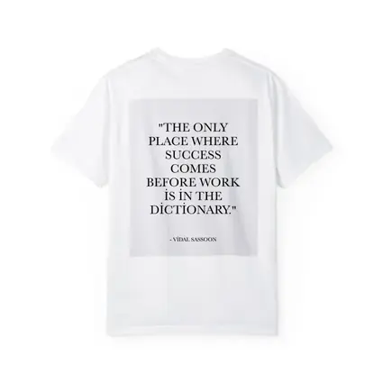 Vidal Sassoon Success Quote Black White