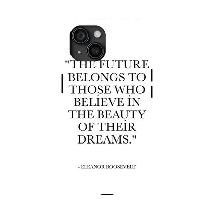 Eleanor Roosevelt Future Belongs Dreams Quote