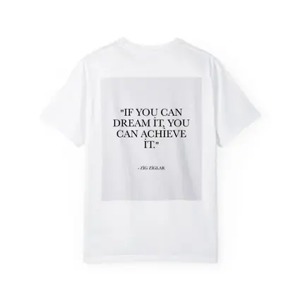 Zig Ziglar Dream Achieve Quote Black White