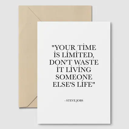 Steve Jobs Your Time Is Limited Quote