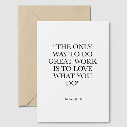 Steve Jobs Love What You Do Quote
