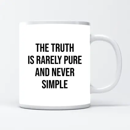 The Truth Is Rarely Pure Quote Print