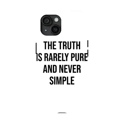 The Truth Is Rarely Pure Quote Print