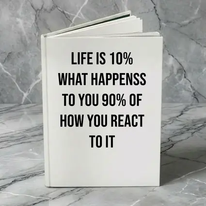 Life Is Ten Percent Reaction Motivational Quote