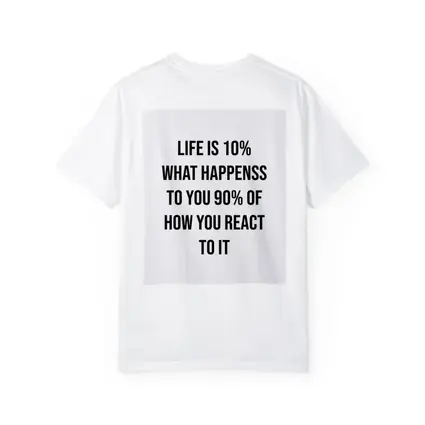 Life Is Ten Percent Reaction Motivational Quote