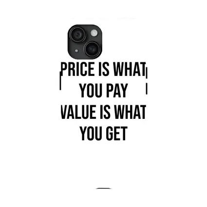 Price Is What You Pay Value Quote
