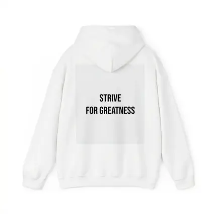 Strive For Greatness Bold Black White Print