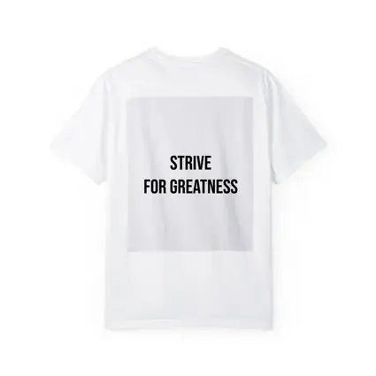 Strive For Greatness Bold Black White Print