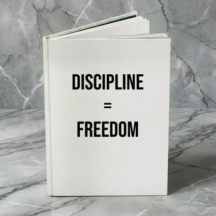 Discipline Equals Freedom Bold Black Typography