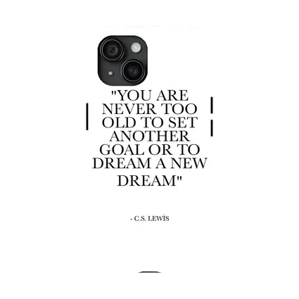CS Lewis Dream Quote Black White Print