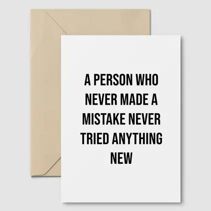 A Person Never Made Mistake Inspirational Quote
