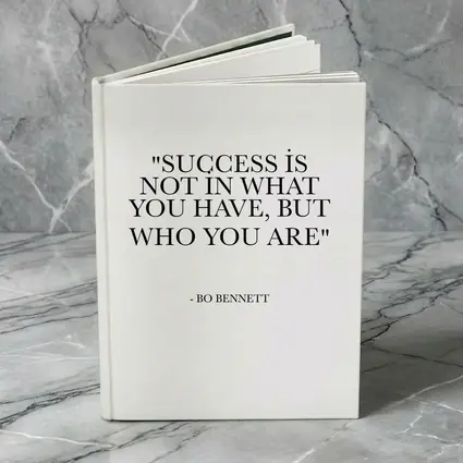 Bo Bennett Success Quote Black White