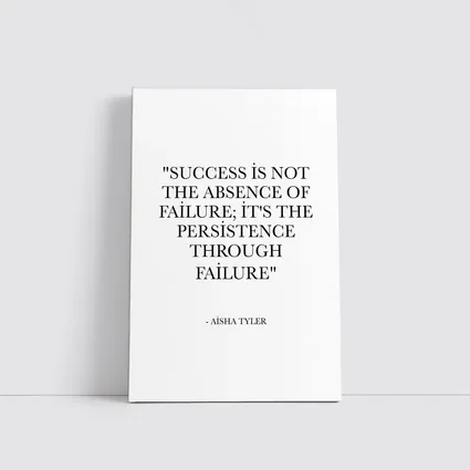 Aisha Tyler Success Persistence Failure Quote Print