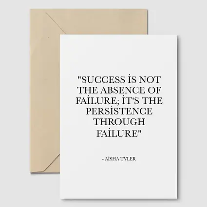 Aisha Tyler Success Persistence Failure Quote Print