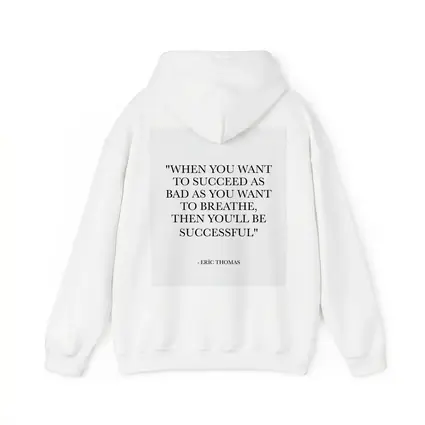 Eric Thomas Success Quote Black White