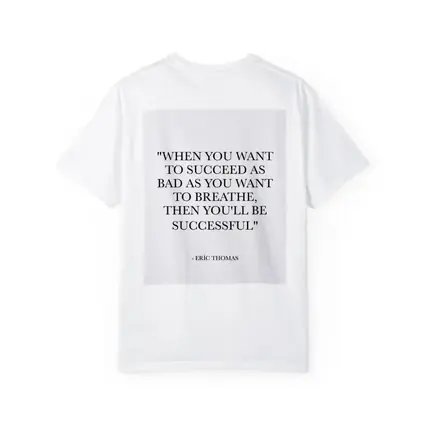 Eric Thomas Success Quote Black White