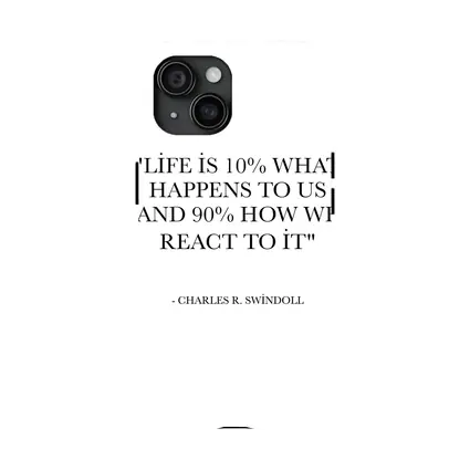 Charles Swindoll Life Quote Black White