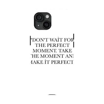 Don't Wait Take The Moment Perfect Quote