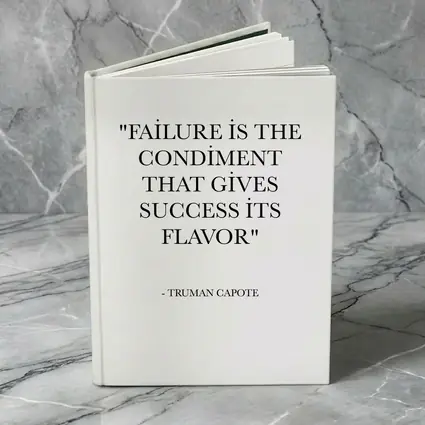 Truman Capote Failure Success Quote White