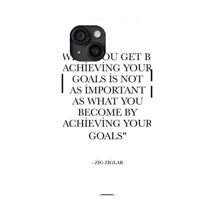 Zig Ziglar Goals Quote Black White