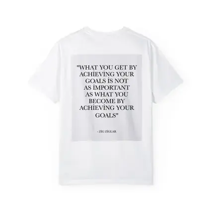 Zig Ziglar Goals Quote Black White