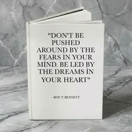 Roy T Bennett Dreams Heart Quote Print