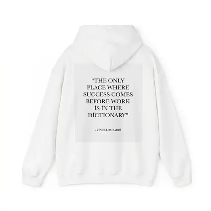 Vince Lombardi Success Quote Black White