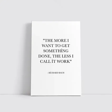 Richard Bach Quote Minimalist Black White Print