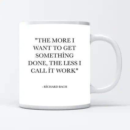 Richard Bach Quote Minimalist Black White Print